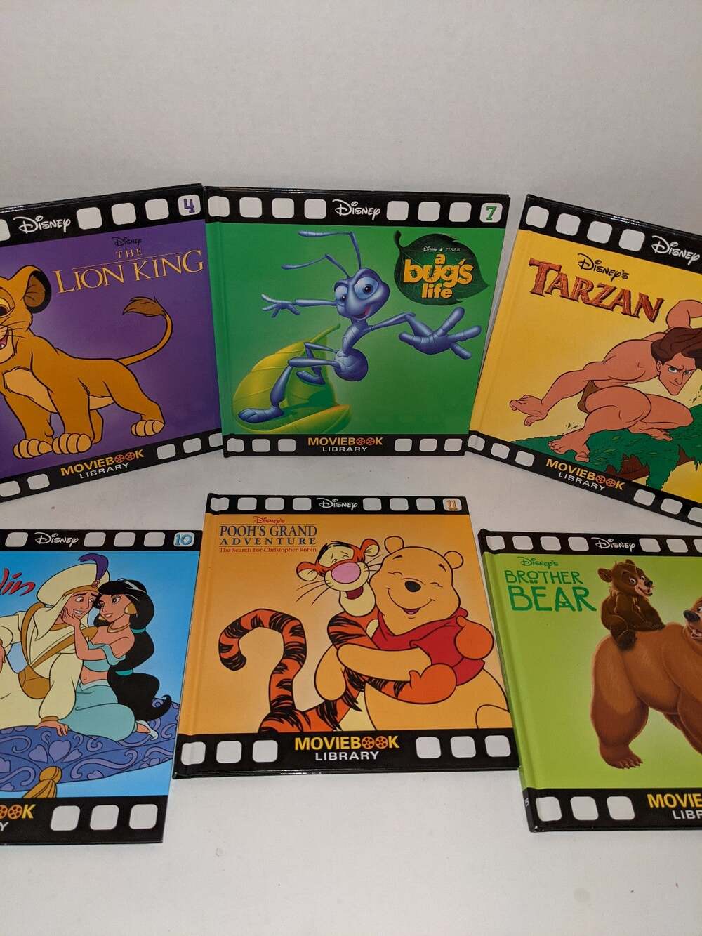 Lot 6 2006 Disney Moviebook Library Books Lion King Winnie Pooh HC New